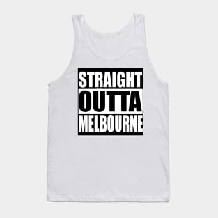 STRAIGHT OUTTA MELBOURNE  Quarantine Sticker Tank Top